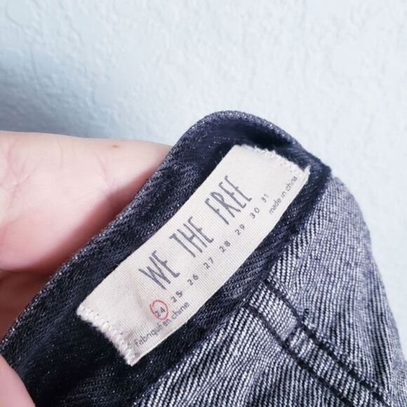 Free People‎ Black Denim Skirt - Picture 6 of 6